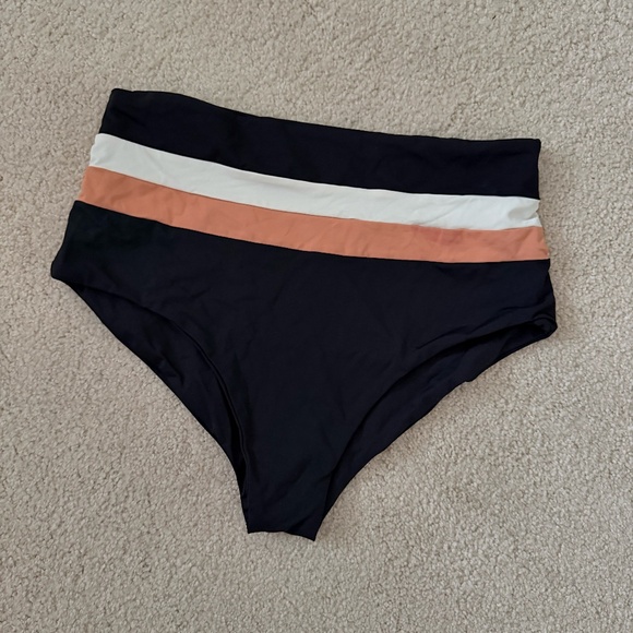 L*Space Rebel Stripe Bikini Bottom - Picture 1 of 2